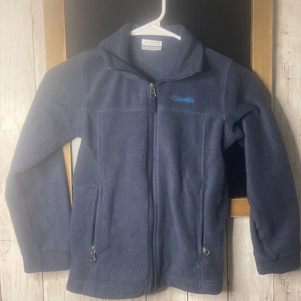 Columbia Fleece Jacket Boys Size Small (8) Blue